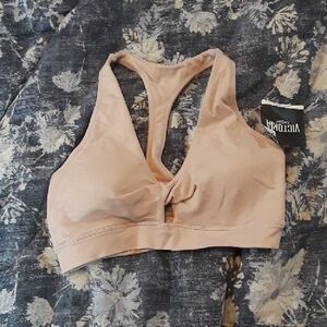 Victoria's Secret Mauve Minimum support Sports Bra with Racerback Design